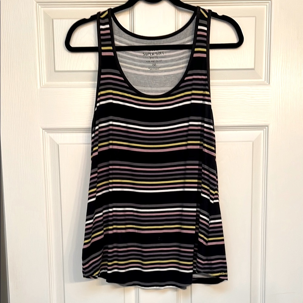 Torrid “Super Soft Knits” Striped Sleeveless Top